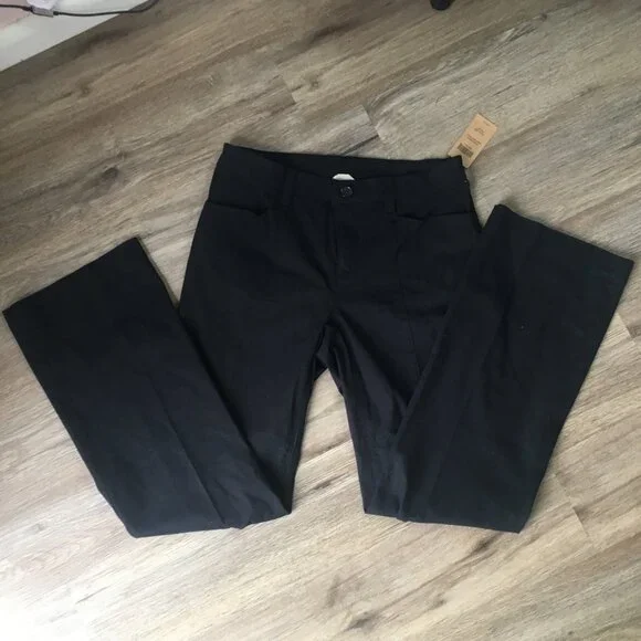 NWT Duluth Trading Co Women’s Black Straight-Leg Stretch Work/Dress Pants 6×31 - Picture 4 of 7